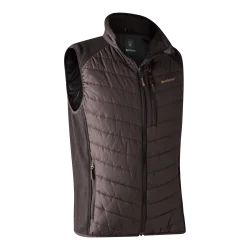 KAMIZELKA MYŚLIWSKA MĘSKA DEERHUNTER MOOR PADDED WAISTCOAT WITH KNIT DARK PRUNE Szybka wysyłka