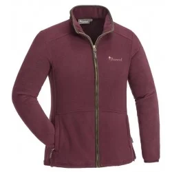Ostatnie sztuki BLUZA MYŚLIWSKA DAMSKA PINEWOOD NYDALA FLEECE JACKET BURGUNDY SUEDE BROWN