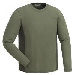 Nowość KOSZULKA MYŚLIWSKA MĘSKA PINEWOOD INSECTSAFE LONG SLEEVE T-SHIRT GREEN / DARK GREEN