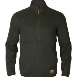 Wysoka jakość SWETER MYŚLIWSKI MĘSKI HARKILA METSO HALF ZIP JERSEY WILLOW GREEN