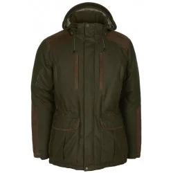Okazja KURTKA MYŚLIWSKA MĘSKA PINEWOOD NYDALA INSULATION WOOL PARKA MOSSGREEN / SUEDE BROWN