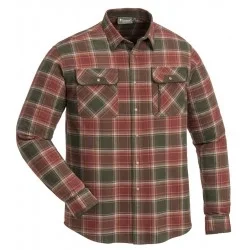 Nowość KOSZULA MYŚLIWSKA MĘSKA PINEWOOD PRESTWICK EXCLUSIVE SHIRT DARK COOPER / SUEDE BROWN