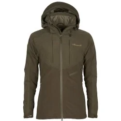 Wyprzedaż KURTKA MYŚLIWSKA DAMSKA PINEWOOD CARIBOU HUNT EXTREME JACKET SUEDE BROWN / DARK OLIVE