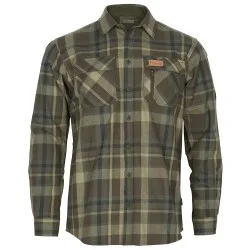 Bezpieczna płatność KOSZULA MYŚLIWSKA MĘSKA PINEWOOD LAPPLAND ROUGH FLANNEL SHIRT GREEN / BROWN