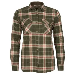 KOSZULA MYŚLIWSKA DAMSKA PINEWOOD DOUGLAS SHIRT DARK GREEN / RED Wyjątkowa oferta