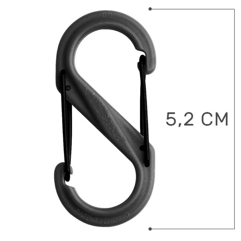 Karabinek Nite Ize - S-Biner #2 - Plastic Black Gate - Czarny Premium