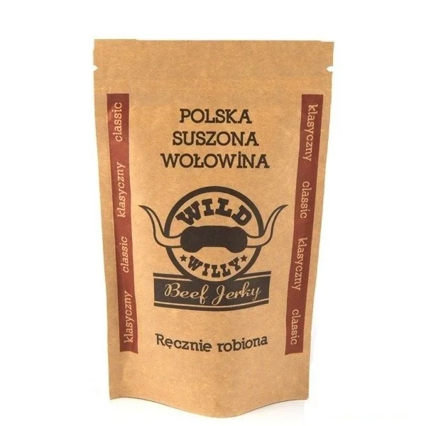 Super okazja Suszona Wołowina Beef Jerky - Wild Willy - Classic - Duża paczka 50g