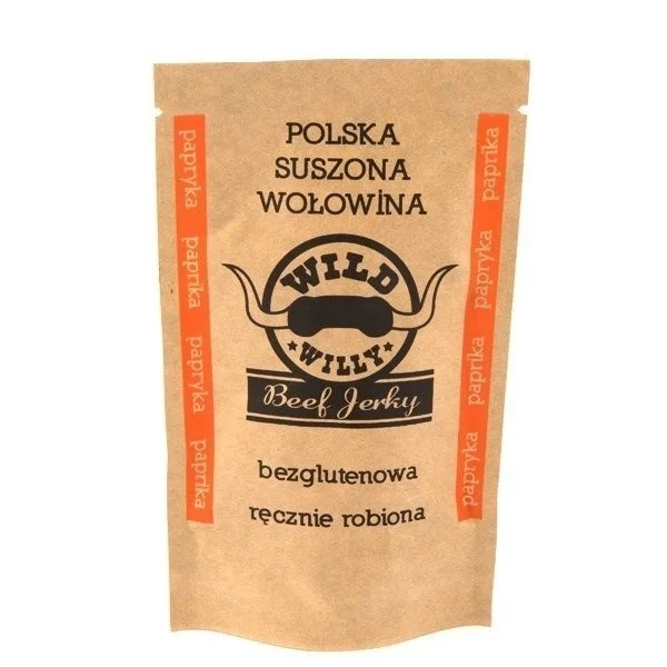 Suszona Wołowina Beef Jerky - Wild Willy - Papryka Premium