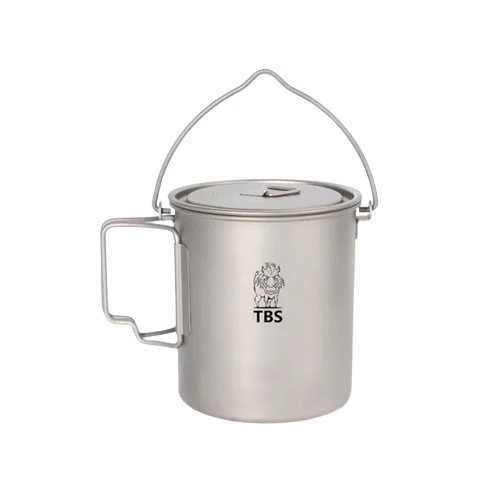 Kubek tytanowy - Kociołek z pokrywką - TBS Outdoor - 750 ml Titanium Pot Bezpieczne zakupy