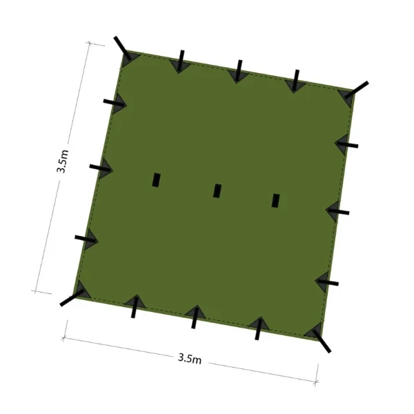 Najlepsza cena Tarp DD Hammocks 3.5x3.5 - Olive