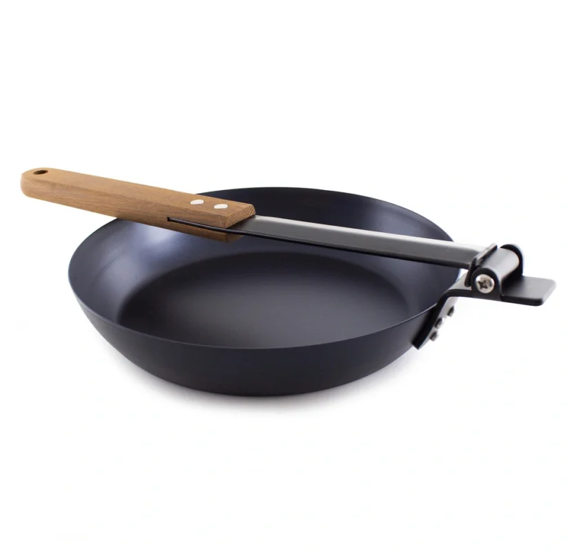 Bestseller Patelnia składana Muurikka Black Carbon Steel Campfire Pan