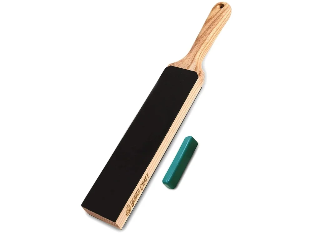 Dwustronny pas skórzany do ostrzenia Strop - z pastą - BeaverCraft LS6P1 Zniżka