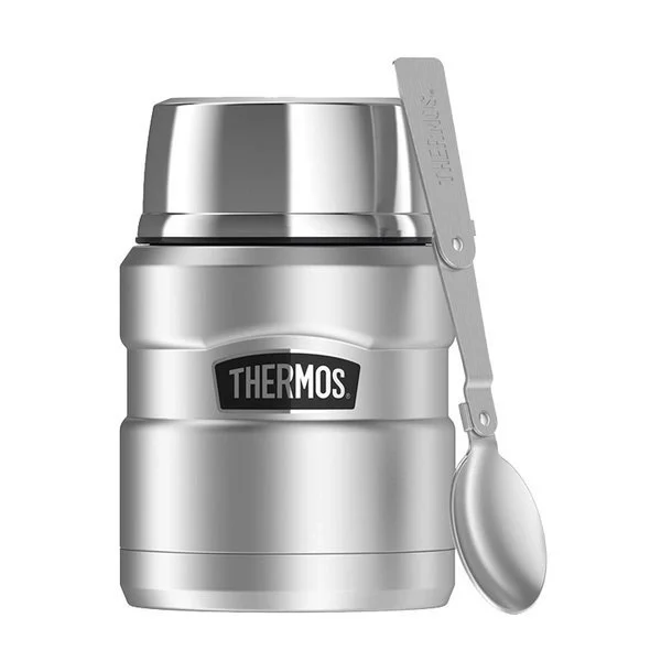 Zamów dziś Termos obiadowy z łyżką i kubkiem Thermos Style 0,47L - srebrny