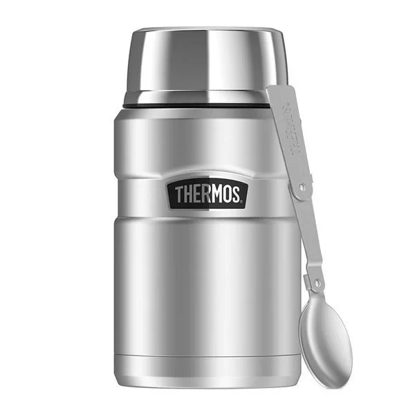 Kup online Termos obiadowy z łyżką i kubkiem Thermos Style 0,71L - srebrny