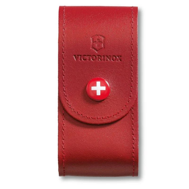 Bezpieczne zakupy Etui skórzane na scyzoryk Victorinox - Czerwony - 4.0521.1
