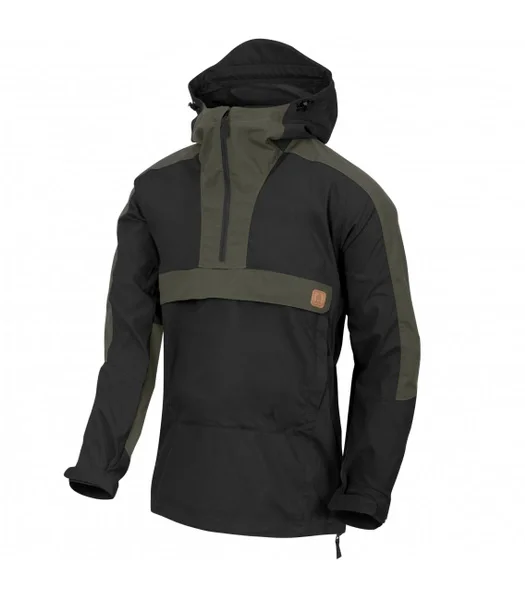 Szybka dostawa Kurtka Anorak Helikon Woodsman - Black / Taiga Green