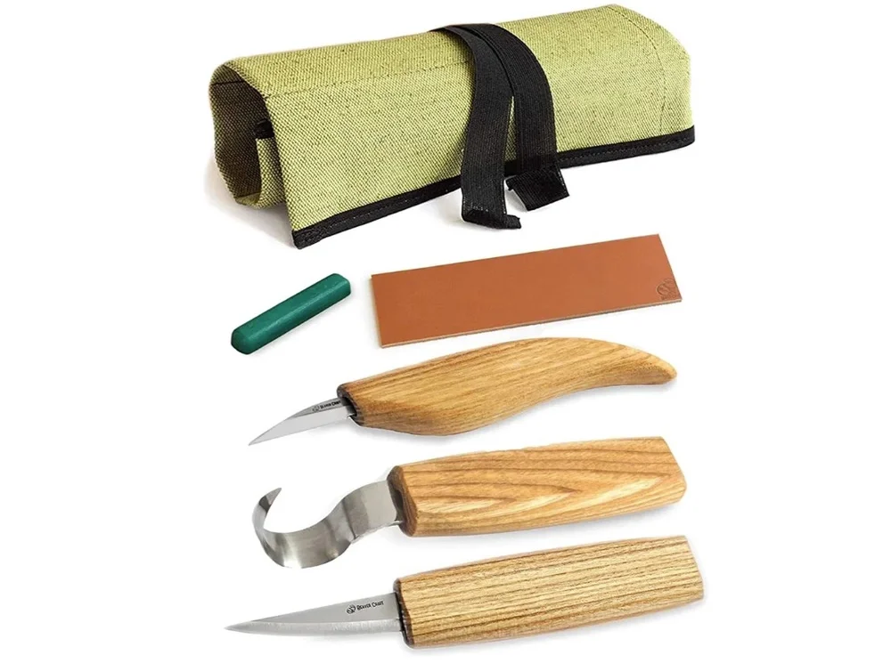 Zestaw noży do rzeźbienia - BeaverCraft S17 - Extended Spoon and Whittle Knife Set Oferta czasowa