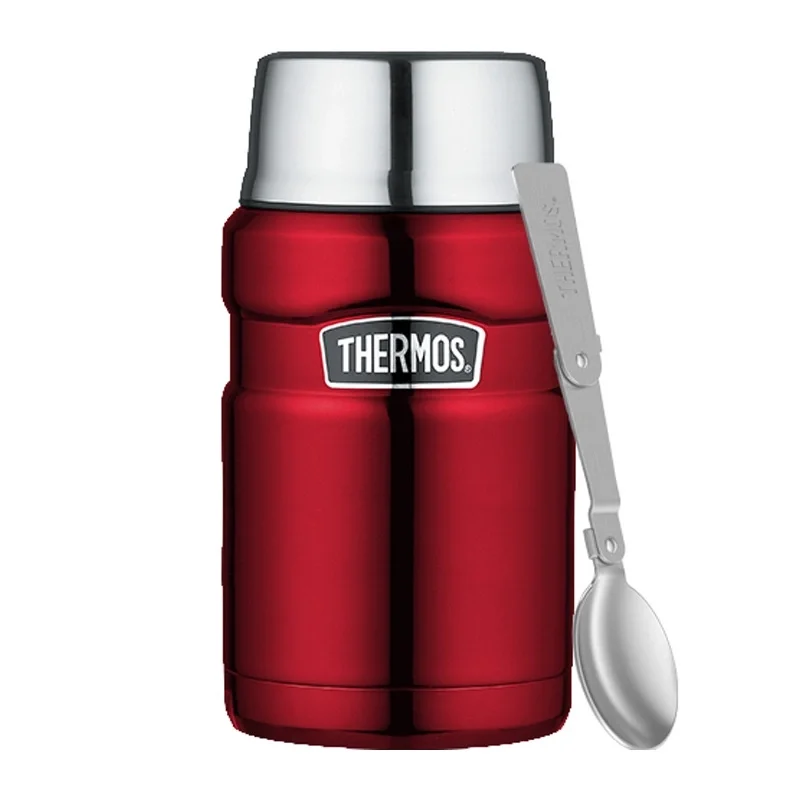 Termos obiadowy z łyżką i kubkiem Thermos Style 0,71L - czerwony Najlepsza cena