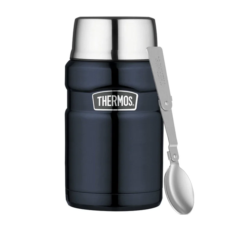 Termos obiadowy z łyżką i kubkiem Thermos Style 0,71L - granatowy Ekspresowa dostawa