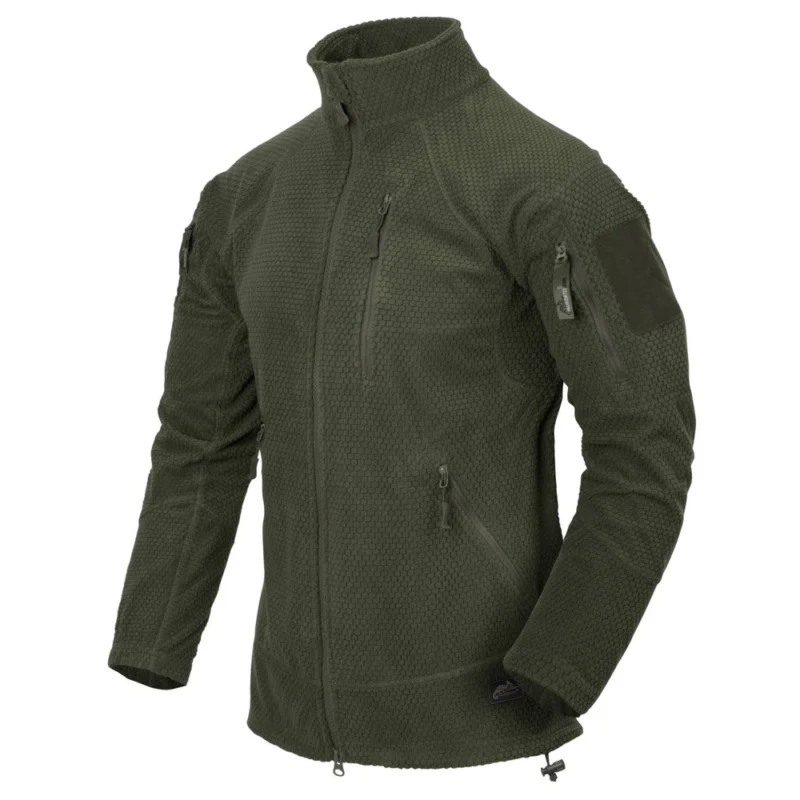 Bluza polarowa Helikon Alpha Tactical Grid Fleece - Olive Green Bezpieczne zakupy