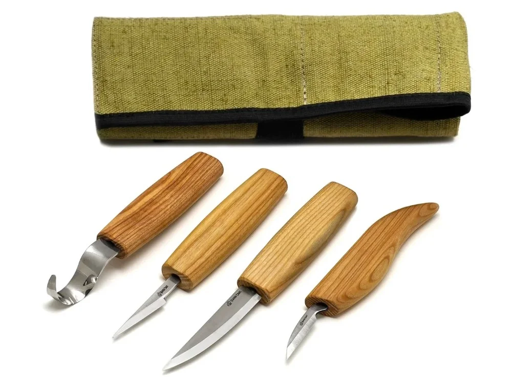 Zestaw 4 noży do rzeźbienia - BeaverCraft S09 - Set of 4 Knives Wyjątkowa oferta