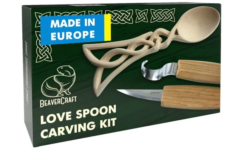 Zestaw startowy do rzeźbienia - BeaverCraft DIY04 -Celtic Spoon Carving Kit Do wyczerpania zapasów