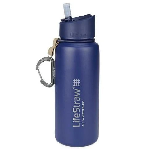 Ekspresowa dostawa Butelka termiczna z filtrem do wody z 2-stopniową filtracją LifeStraw Go Stainless Steel - Blue