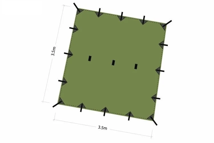 Hit cenowy Tarp DD Hammocks 3.5x3.5 - Forest Green