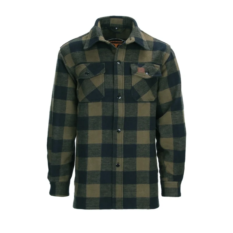 Koszula flanelowa Longhorn Lumberjack - Olive Tani