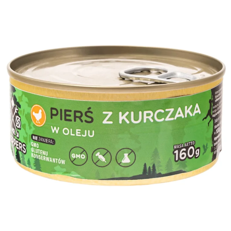 Ekspresowa dostawa Mr. Preppers Konserwa Filet z Piersi Kurczaka w oleju 160g