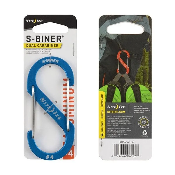 Sprawdź teraz Karabinek Nite Ize - S-Biner Aluminum #4 - Niebieski