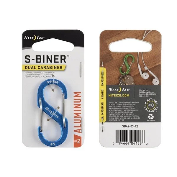 Najlepsza cena Karabinek Nite Ize - S-Biner Aluminum #2 - Niebieski