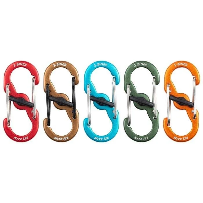 Karabinek Nite Ize - S-Biner Microlock Aluminum - 5 Pack- Niebieski/Czerwony/Coyote/Zielony/Pomarańczowy Tylko do końca tygodnia