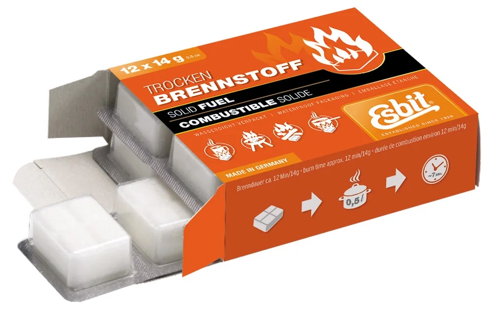 Szybka wysyłka Esbit - Paliwo w kostkach Solid Fuel Tablets 12x14g