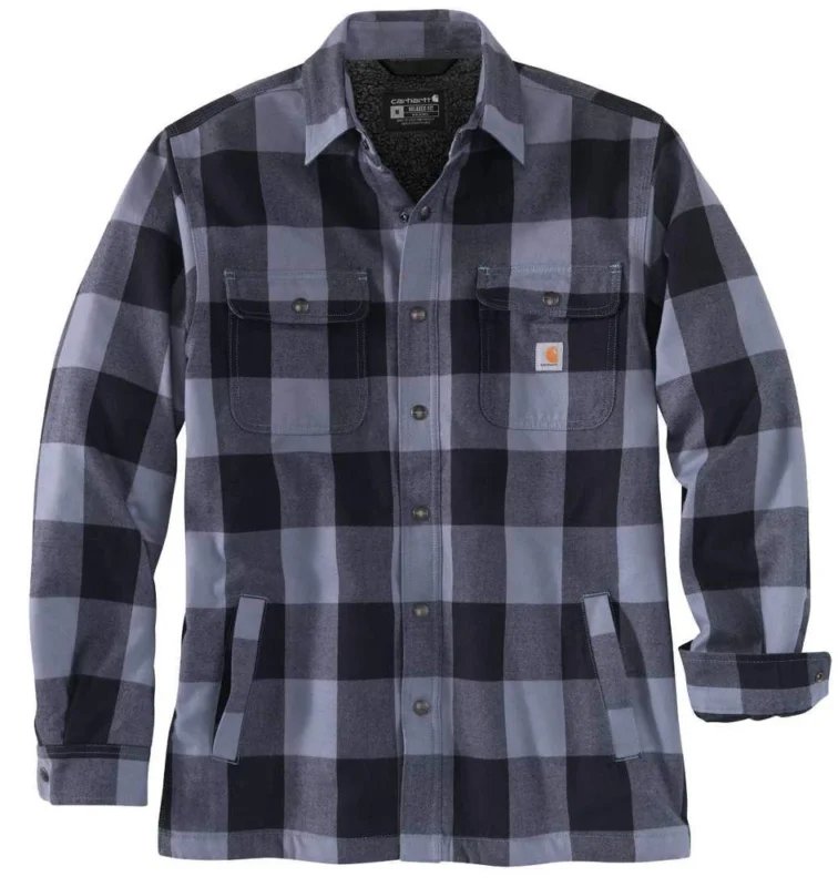Carhartt- Koszula Kurtka Hubbard Sherpa Lined Shirt Jac - Szara Ekspresowa dostawa