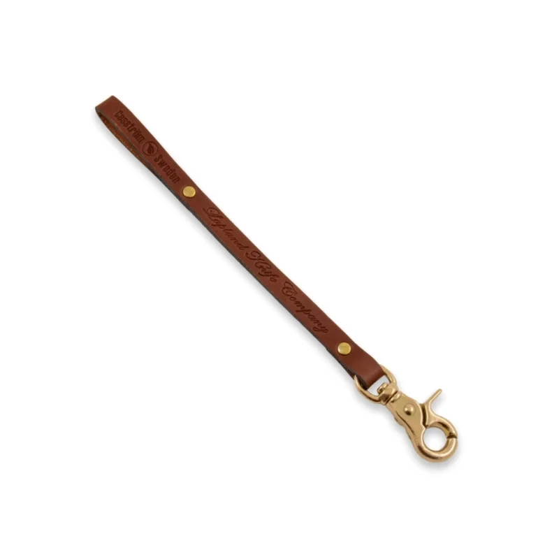 Casstrom - Skórzana smycz z zapięciem - Cognac Brown Sprawdź teraz