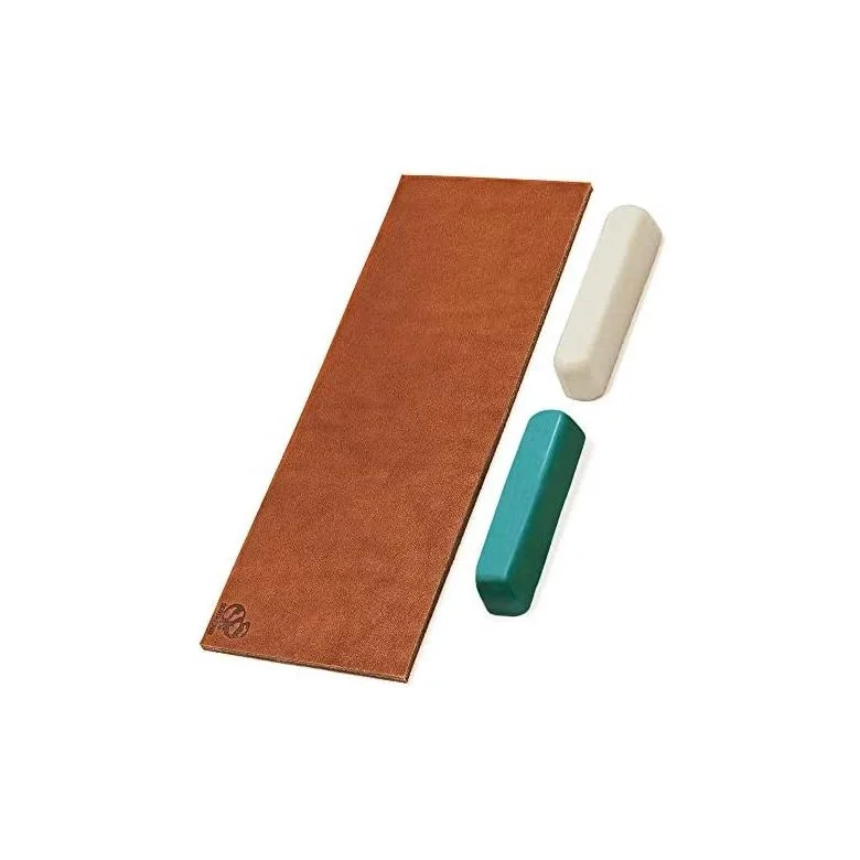 Tylko do końca tygodnia Pas skórzany do polerowania - Strop z pastą polerską zieloną i białą (25g) LS2P11