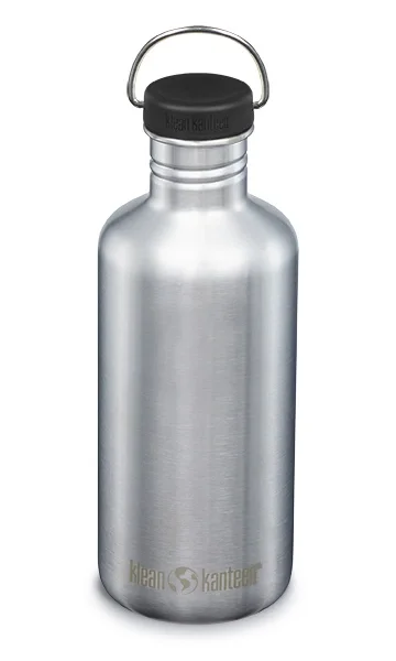 Ograniczona ilość Butelka Klean Kanteen Classic (mit Loop Cap) 1182 ml Brushed Stainless