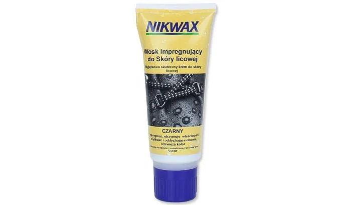 Nie przegap Nikwax - Impregnat Wosk do skóry licowej - Krem - Czarny - 100 ml