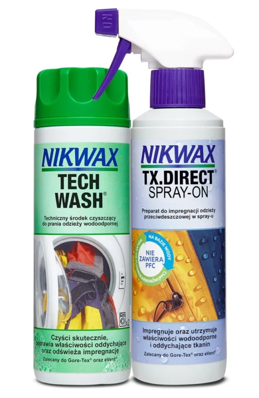 Tylko do końca tygodnia Nikwax - Zestaw do impregnacji - Tech Wash i TX Direct Spray-On 300 ml