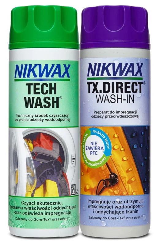 Nikwax - Zestaw do impregnacji - Tech Wash i TX Direct Wash-In 300 ml Kup online
