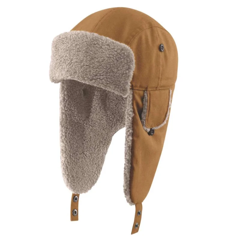 Bezpieczne zakupy Carhartt- Czapka Traperka - Trapper Hat - Carhartt Brown