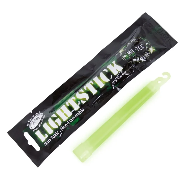 Światło chemiczne Lightstick Mil-Tec - 1,5 x 15 cm - Zielone Kup teraz
