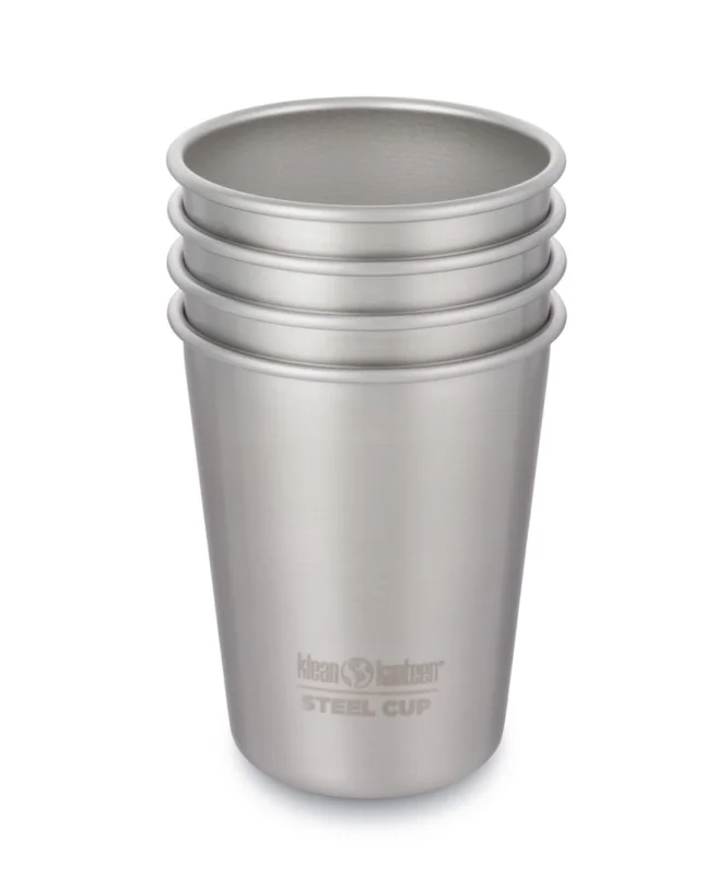 Niska cena Zestaw 4 kubków stalowych Klean Kanteen Pint Cup 295 ml Brushed Stainless 4 szt.