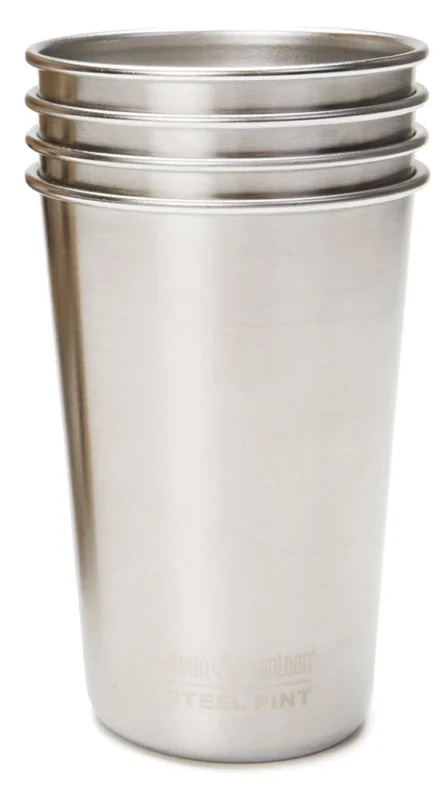 Zestaw 4 kubków stalowych Klean KanteenPint Cup 473 ml Brushed Stainless 4 szt. Tani