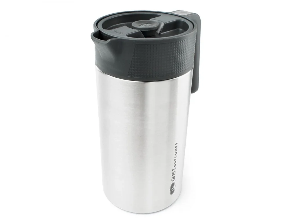 Kawiarka turystyczna French Press GSI Glacier Stainless Javapress 976 ml - Brushed Wyprzedaż
