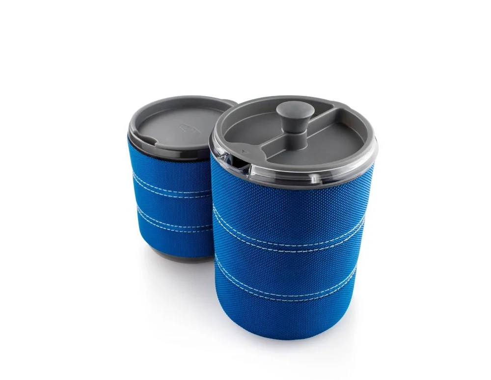 Kawiarka turystyczna French Press z Kubkiem GSI Personal JavaPress 592 ml - Blue Super okazja