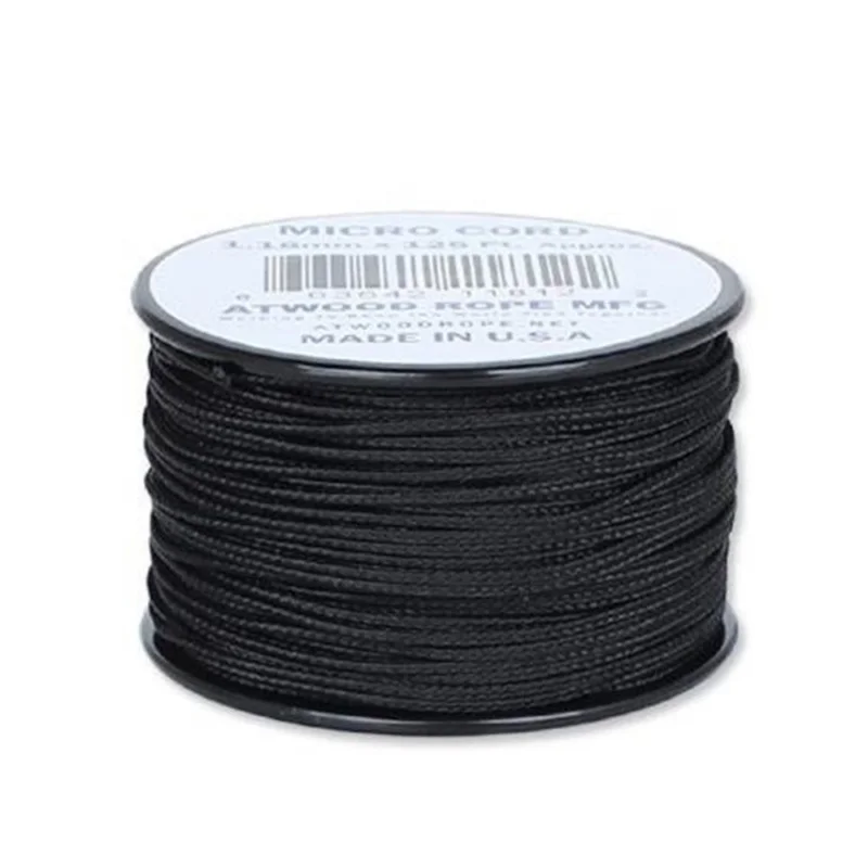 Atwood Rope - Micro Cord - 1,18 mm - Czarny - Szpulka 38,1m Kup teraz
