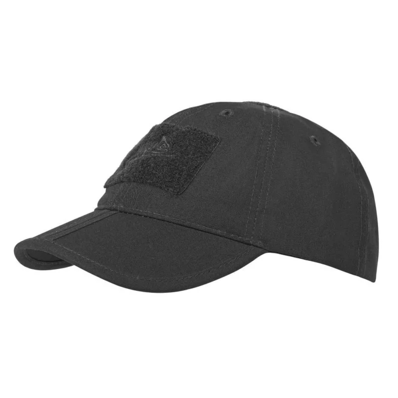 Wyjątkowa oferta Helikon - Czapka ze składanym daszkiem Baseball Foldable Cap - Czarny