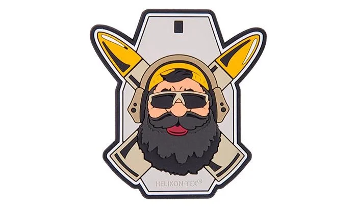 Ograniczona ilość Helikon - Naszywka PVC - Beardman RANGE